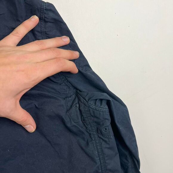 J.Crew Winslow Field Jacket Size XL Navy Hooded - Picture 6 of 8